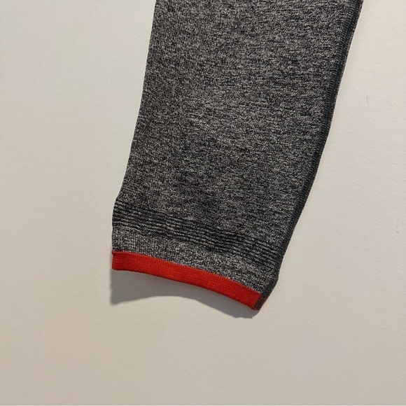 Athleta Andes gray and red ribbed waistband high waisted leggings - Picture 7 of 10